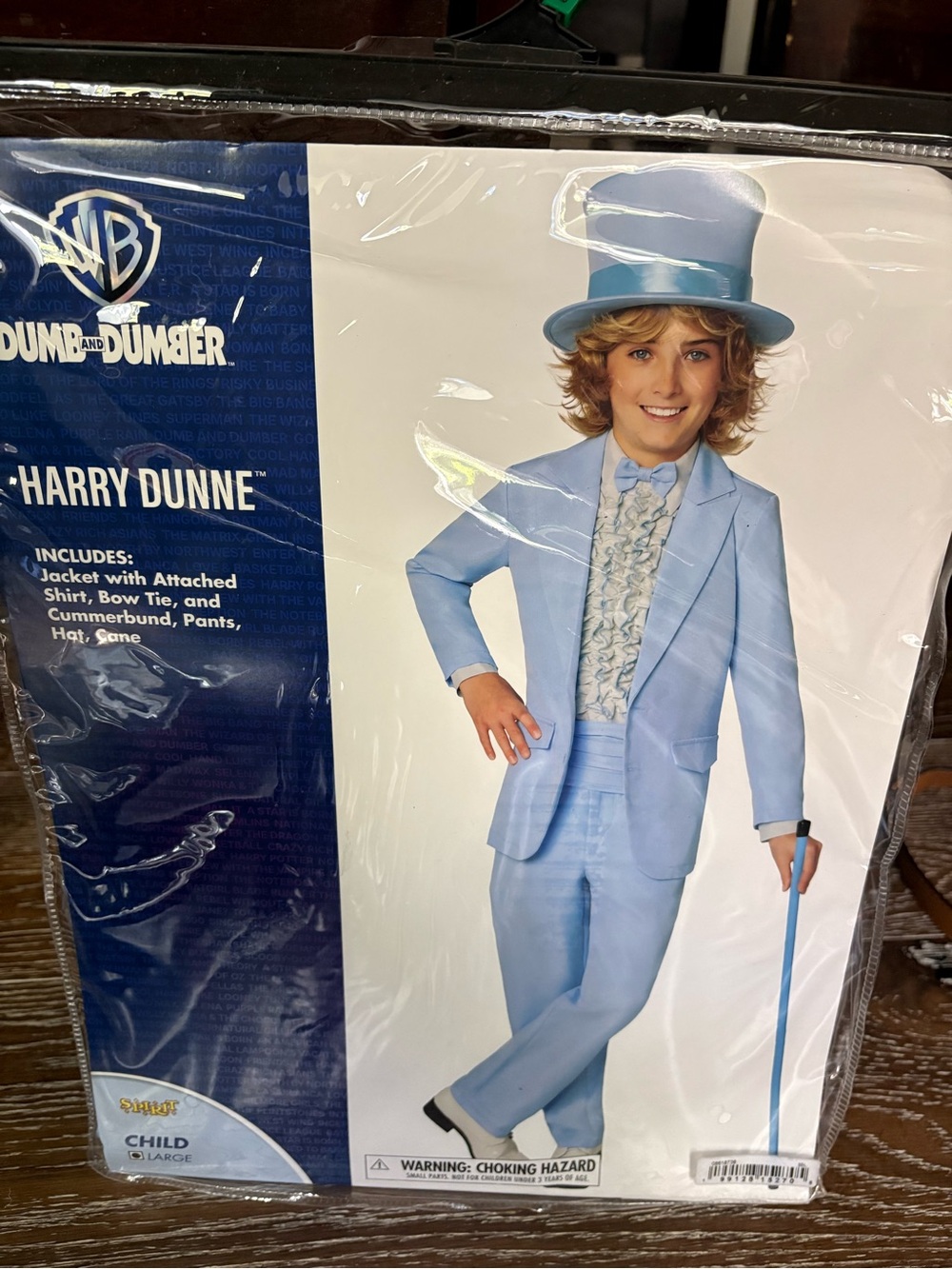 “Dumb and Dumber” Harry Dunne Kids Costume - Light Blue